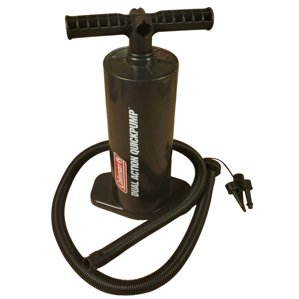 Coleman Blk Dual Action QuickPump Manual Hand Air Pump for Inflatables